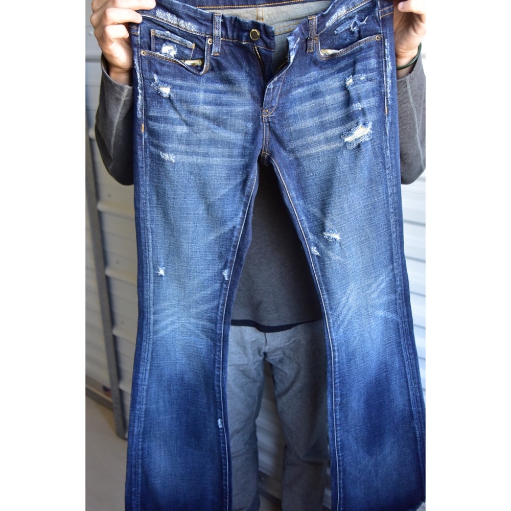 Brand New w/o Tags Blank NYC Distressed Flare 27